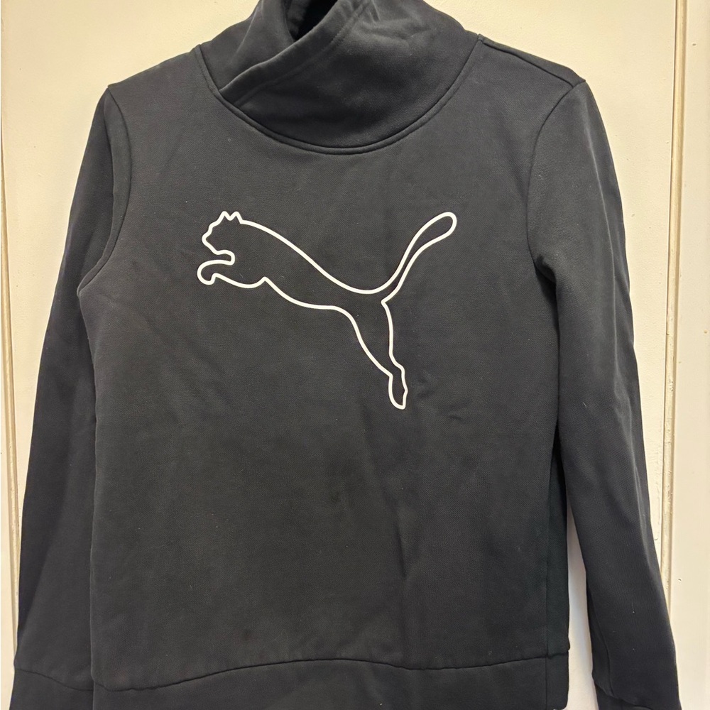 Puma Black High-Neck Sweatshirt